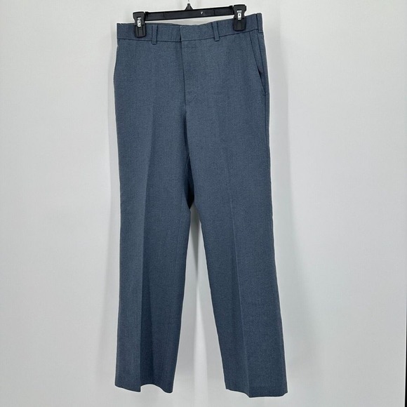 Vtg Levis Action Slacks Pants Mens 31 Blue‎ Straight Leg Cowboy Western Grunge - Picture 1 of 7